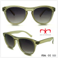 Plastik-Damen-transparente Sonnenbrille mit doppelter Farbe (WSP508286)